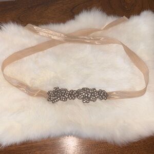 Cream Beaded Belt